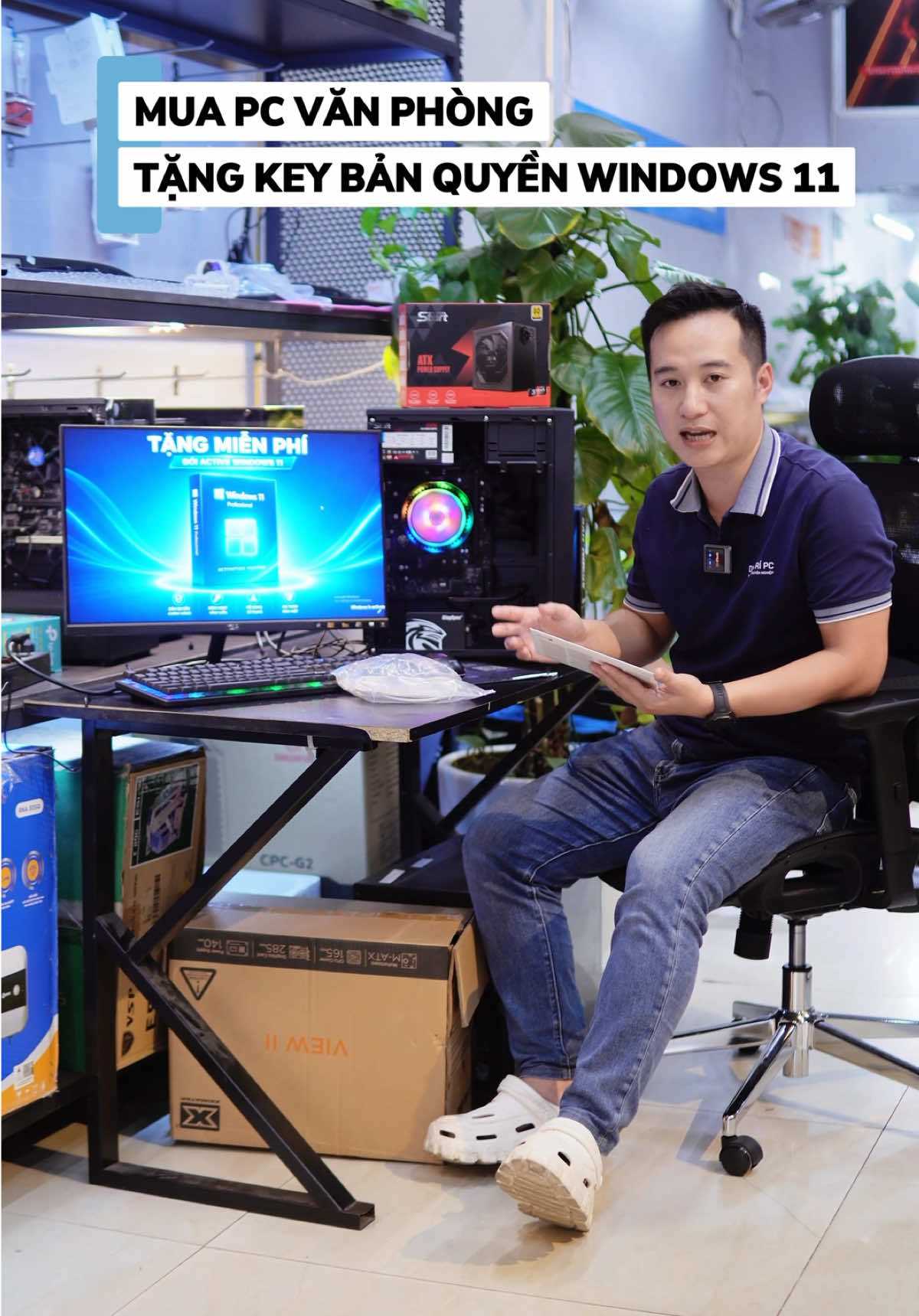 Mua PC Văn Phòng Tặng Key Windows 11 Bản Quyền Trọn Bộ Chỉ Hơn 8 Triệu